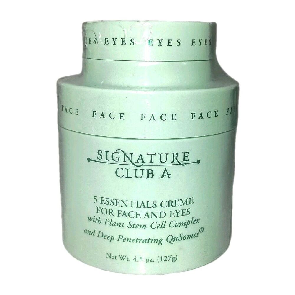Signature Club A 5 Essentials Creme for Face and Eyes 4.5 Oz NEW & SEALED